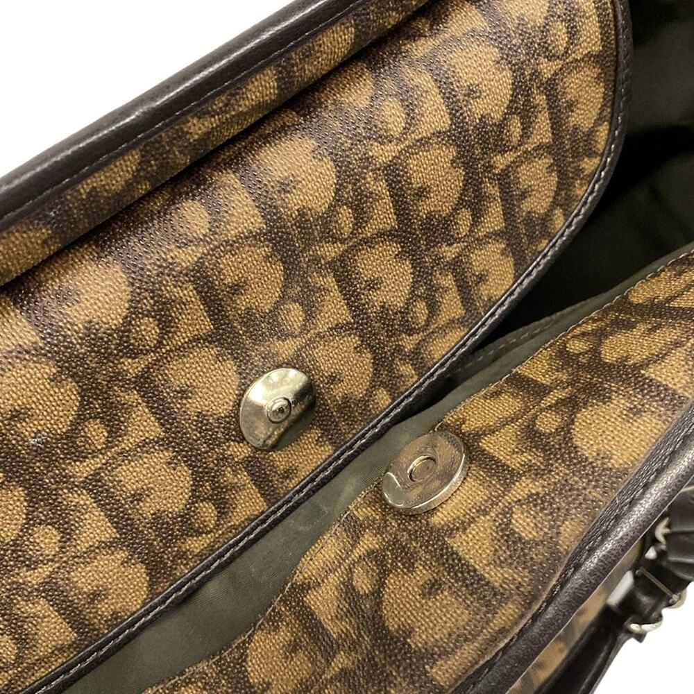 Christian Dior DIOR/ChristianDior Romantic/Trotter Tote Bag Dark Brown Brown - Picture 11 of 16